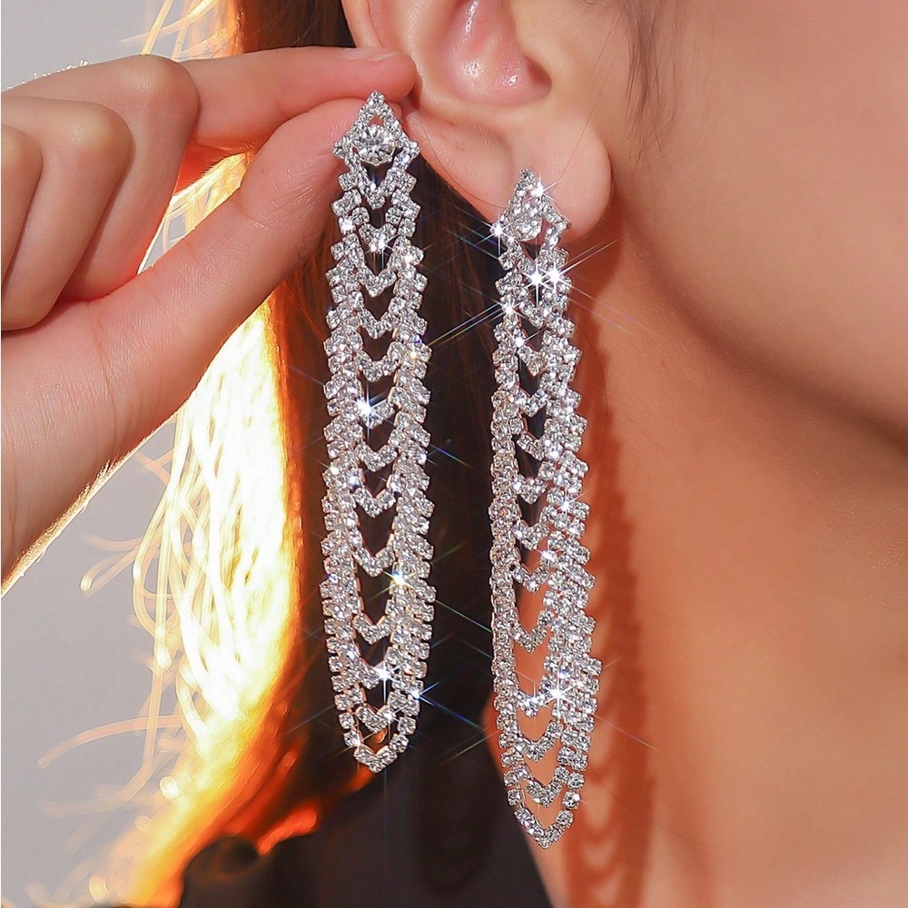 Elegant Silver Drop Earrings